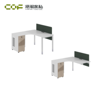 Bureau en forme de L, poste de travail informatique, bureau modulaire avec montage facile, design moderne, rangement, mobilier commercial