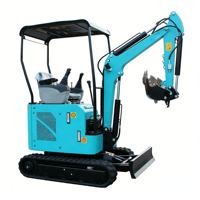 Mini-excavatrice sur chenilles de qualité fiable, pelle hydraulique, moteur haute puissance 22065W, garantie 1 an, pompe et engrenages.