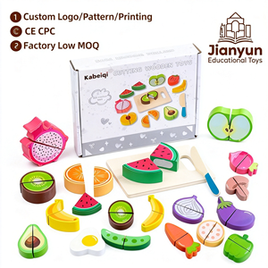 Wholesale Factory Custom Wooden Magnetic Cutting Play Food <strong>Set</strong> Montessori Pretend Play Kitchen Vegetable Fruit Toy for Toddlers - Product Image 1