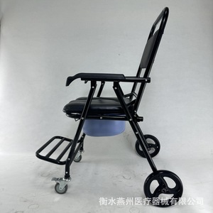 Portable <b>Commode</b> Chair <b>Folding</b> With Wheels For Elderly And Disabled Hospital Use Hebei Made - Product Image 3