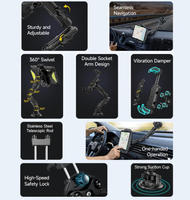 Support universel réglable étanche Ulefone Armor Mount Max, support de tablette à rotation libre à 360 degrés, support polyvalent