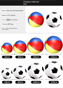 Ballon de plage <span class=keywords><strong>gonflable</strong></span> en PVC promotionnel, grand modèle, pour les âges de 8 à 13 ans, unisexe, couleur, jeu aquatique, ballon pour les installations de divertissement aquatique - Product Image 5