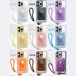 Funda Magnética 3 en 1 para Teléfono con Soporte para Tarjetas Extraíble, Correa y Soporte Invisible para <span class=keywords><strong>iPhone</strong></span> 17/18 Pro Max - Product Image 6