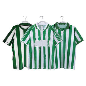 ชุดฟุตบอลสไตล์เรโทรออกแบบเอง เสื้อสเวตเชิ้ตพิมพ์ลายดิจิทัลตามสั่ง โลโก้ หมายเลข วัสดุสแปนเด็กซ์/โพลีเอสเตอร์ - Product Image 1