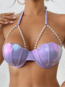 Tops de <span class=keywords><strong>Bikini</strong></span> King Mcgreen Star con Cuello Halter, Traje de Baño, Tops de Verano para Playa y Resort, Tops de <span class=keywords><strong>Bikini</strong></span> Separados para Mujer - Product Image 4