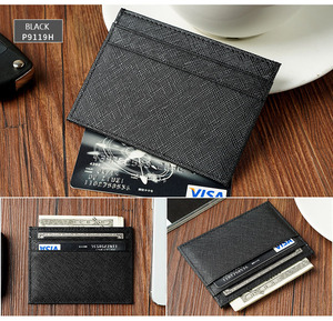 PULIZIA E RIASSETTO di Lusso Colorato A Buon Mercato Donne Sottili RFID Blocco Saffiano Raccoglitore Del Supporto di Carta di Credito In Pelle Titolare Della Carta - Product Image 6