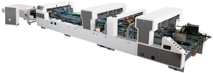 Tự Động Nhỏ Giấy 4/6 Góc Hộp Carton Thư Mục Gluer Máy Kinh Tế Sóng Hộp Dán Gấp Máy Làm - Product Image 5