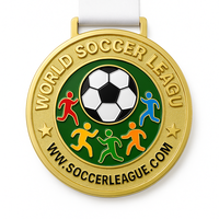 Médaille en métal de qualité supérieure Médailles de volleyball à design personnalisé Médailles sportives et trophées Fournisseur d'usine OEM