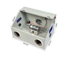Machine à polir les bijoux avec boîte anti-poussière intégrée, pour la polissage des objets de collection, petite machine de bureau à 8000 tr/min pour l'or et l'argent