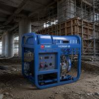 Générateur diesel super silencieux à châssis ouvert de marque Yuchai 5 kW YC5GF-D 230 V monophasé 1800 tr/min pour l'exploitation minière et la construction