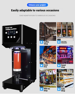 Bán tự động nhựa có thể niêm phong máy cho nước giải khát bia Cola Soda trà sữa với bao bì giấy và chai - Product Image 3