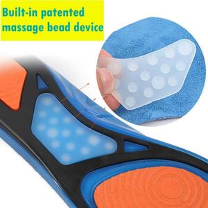 แผ่นรองพื้นรองเท้ากีฬา TPE คุณภาพสูง รองรับอุ้งเท้า ช่วยบรรเทาอาการปวดเมื่อย นวดด้วยเม็ดบีดส์ ซับแรงกระแทก แผ่นรองพื้นหนา ลดแรงกดทับเท้า - Product Image 4