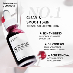 Solución Exfoliante con Ácido Frutal <span class=keywords><strong>AHA</strong></span> <span class=keywords><strong>30</strong></span>% + <span class=keywords><strong>BHA</strong></span> <span class=keywords><strong>2</strong></span>% 30mL, Sérum Facial, Eliminador de Puntos Negros, Reparación del Acné, Cuidado de la Piel Anti-Acné - Product Image 2
