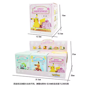 Nuevas Figuras de Anime de la Serie de Paisajes Naturales Pokemoned 100% Originales 2026, Caja Sorpresa con Eevee y Pikachu, Juguetes Decorativos de PVC - Product Image 1