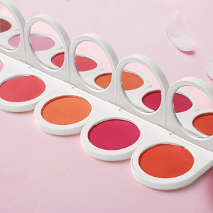 Tanpa Logo perona pipi bedak padat Makeup Label pribadi bubuk Vegan perona pipi Vegan perona pipi pigmen tahan air - Product Image 5