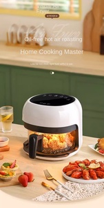 Freidora de aire inteligente para el hogar, vidrio transparente, ventana Visual, aceite, sin humo, alas de pollo frito, freidora de aire, horno tostador - Product Image 5