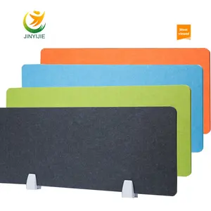 Diy acoustic panel fabric desk pinboard partition clamp for sound board with privacy panel