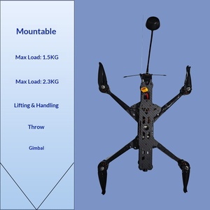 FPV Cinewhoop 7 pouces pliable, ensemble complet, drone pour <span class=keywords><strong>photographie</strong></span> aérienne à charge lourde, transmission 20000m, temps de vol 21-30min, expert - Product Image 2