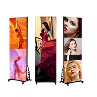 P1.53 P1.86 P2 Layar LED Indoor Full HD untuk Digital Signage Poster Berdiri dengan HDR Kecerahan Tinggi & CMS Terintegrasi
