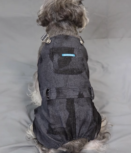 Overall Denim Anjing Model Suspender untuk Pasangan Anjing Musim Gugur - Product Image 5
