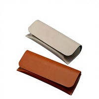 Étuis à lunettes de soleil de luxe 7 couleurs prêts à être expédiés, pochette souple en PU OEM pour lunettes