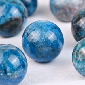Sfera di Apatite <span class=keywords><strong>blu</strong></span> lucida di cristallo curativo naturale di alta qualità per la decorazione del regalo - Product Image 3