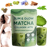Poudre de matcha en marque privée EGCG pour soutenir l'oxydation des graisses et le métabolisme, Matcha Collagen Latte pour une peau éclatante
