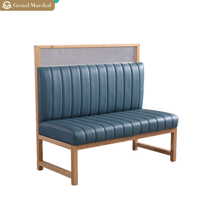 ชุดอุปกรณ์ในร้านอาหารทำจาก PU ติดผนังออกแบบได้ตามต้องการมีโซฟาแบบบูธตะวันตกทนทานและเก้าอี้โต๊ะสำหรับบ้านน้ำชา - Product Image 4