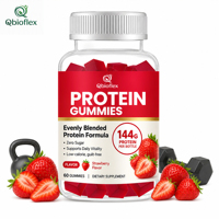 Gummies protéinés Qbioflex, directement de l'usine, compléments protéinés riches en protéines pour soutenir le système immunitaire, complément alimentaire pour adultes