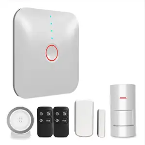 2019智能家居zigbee tuya Sistema de alarmas WIFI + GSM + GPRS报警套件，带IOS/Android App