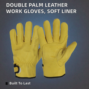 Guantes de Trabajo Industriales de Piel de Oveja con Doble Palma Transpirable y Duradera, Forro de Algodón Suave, Sin Polvo, Estériles, al por Mayor - Product Image 2