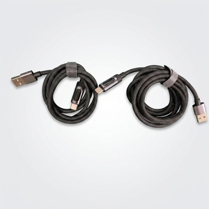 Cable <span class=keywords><strong>USB</strong></span>-<span class=keywords><strong>C</strong></span> <span class=keywords><strong>a</strong></span> <span class=keywords><strong>USB</strong></span>-<span class=keywords><strong>A</strong></span> con Pantalla LED Digital, Carga Rápida de 100W 3A, Trenzado de Nailon para iPhone y Computadora - Product Image 6