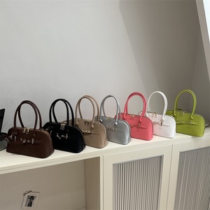 Sacs à main de marque de créateur, fourre-tout à bandoulière pour <span class=keywords><strong>femme</strong></span>, mode décontractée, couleur bonbon, en cuir PU - Product Image 4