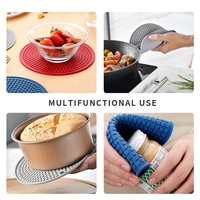 Sous-verres en silicone personnalisés, prêts pour la sublimation par presse à chaud, tapis de tasse DIY, sous-verres de table antidérapants personnalisés pour cadeaux, vente en gros