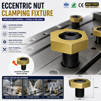 Fixation à came excentrique double à blocage hexagonal inégallement divisé M4~M16 usinée CNC, pince excentrique pour pièces en acier