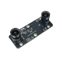 Mini Module de Caméra Binoculaire RVB 4MP à Double Objectif IA, Obturateur Global, 60fps, Interface USB 2.0 Réglable, Détection Faciale 3D Universelle