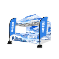 Tente extensible pliante de toit de 3x4.5m de logo personnalisé de publicité de tissu 600D imperméable de haute qualité pour des événements sportifs de salon commercial