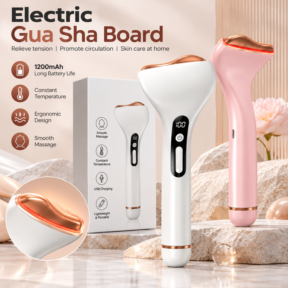 Electric Gua Sha Massager Rechargeable Facial Body Scraping Massage ...
