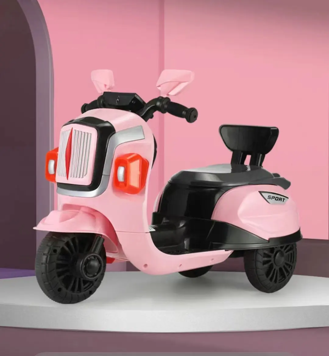 2024 último nuevo Modelo 3 ruedas niños motocicleta eléctrica bebé Moto/motocicleta fresca para niño