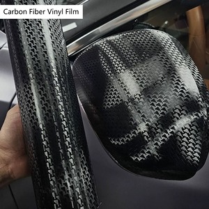 <span class=keywords><strong>Film</strong></span> vinyle carbone 9D effet <span class=keywords><strong>avion</strong></span>, violet brillant, pour carrosserie de voiture, accessoires intérieurs, auto-cicatrisant sans colle - Product Image 3