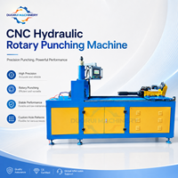 Machine de poinçonnage rotative hydraulique automatique CNC pour tubes métalliques en aluminium et en fer à trous ronds