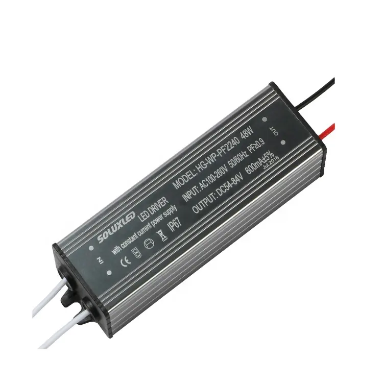 Controlador led de corriente constante aislado, 50 vatios, 600ma, 50w, 700ma, 50 vatios, 1500ma, luz de inundación led 50w, 10s5p, controlador led IP67