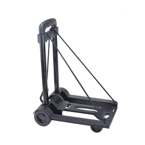 Precio barato, carro plano plegable, carro de compras plegable de metal móvil de almacén, camión de empuje manual grande de dos ruedas - Product Image 4