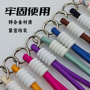 <b>Candy</b> Colored Woven Keychain Polyester Mesh Phone Strap Bag Lanyard Solid Color Camouflage Pattern Winter 2024 Yiwu Origin - Product Image 2