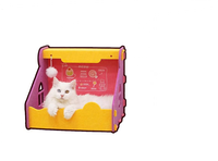 Nouveau Nid pour Chat en Feutre Semi-fermé Rectangulaire – Lit pour Chat Universel Quatre Saisons, Confortable et Compact pour un Sommeil Optimal des Chats