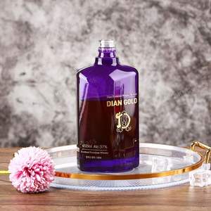 China <span class=keywords><strong>Precio</strong></span> de fábrica de lujo personalizado estándar pulverización gradiente Tequila licor Alcohol botella de vidrio con tapón de botella - Product Image 1