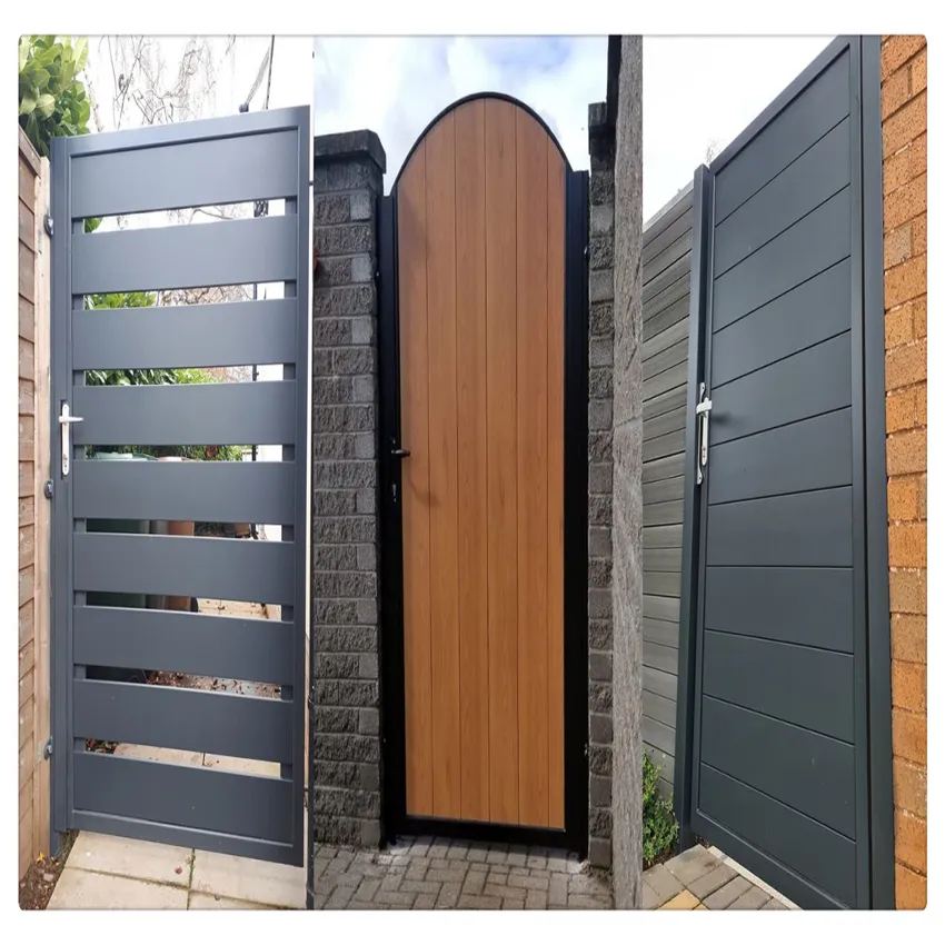 Porte en aluminium, porte unique en aluminium, porte coulissante en aluminium pour l'entrée principale