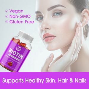 Vitaminas y Suplementos de Venta Caliente OEM ODM, Gomitas de Biotina de 10000mcg para Cabello, Piel y Uñas Saludables - Product Image 2