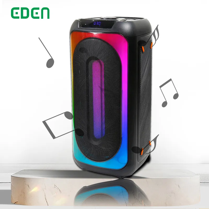 Nouveau design populaire haut-parleurs de fête portables boombox double 8 pouces woofer boîte de fête caixa de sum haut-parleur sans fil