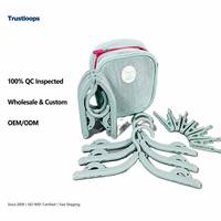Cintres à vêtements pliables en plastique modernes personnalisés Trustloops OEM, cintres portables pour voyages, cintres pour la décoration de la maison